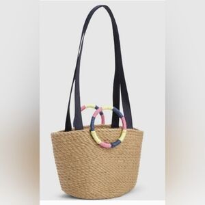 NWT GAP JUTE PURSE TOTE CROSSBODY BAG